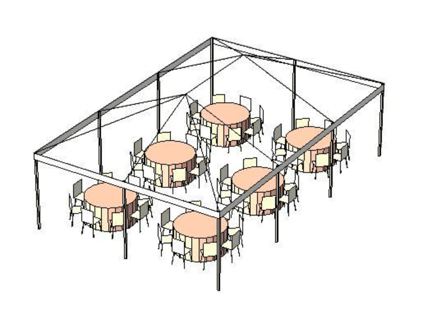 20 x 30 Frame Tent (Seats 60)