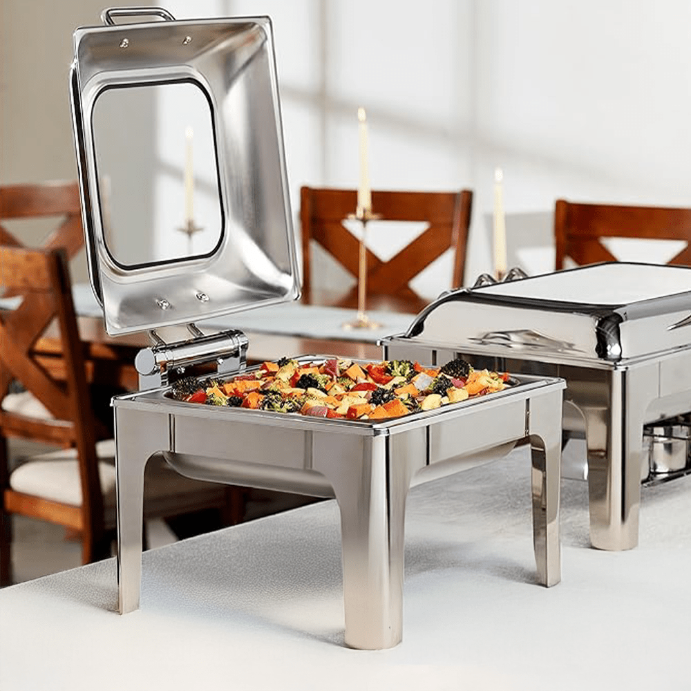 Stainless Steel 6.3 Qt. Square Chafing Dish