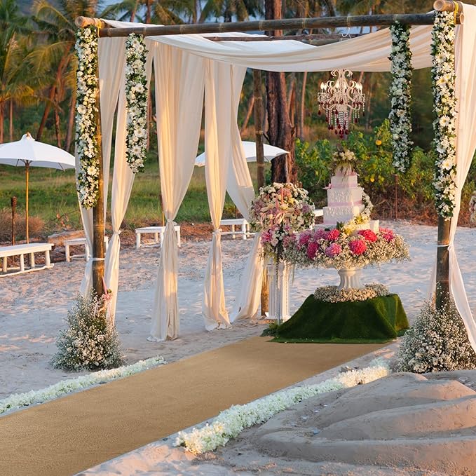 Natural Burlap Aisle Runner