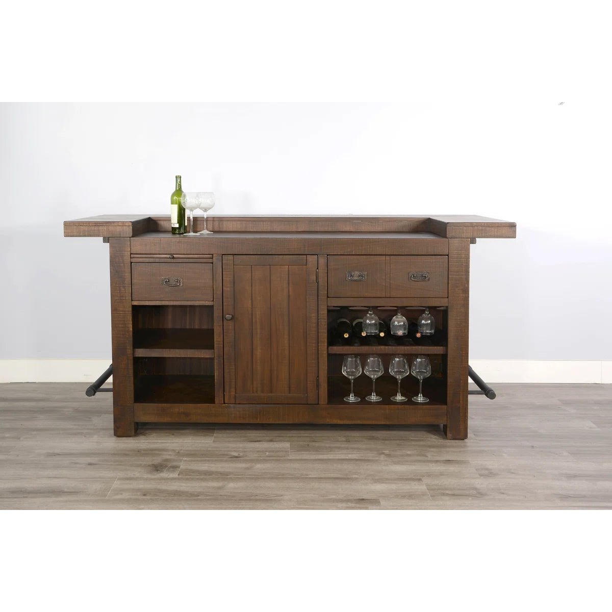 Wood Vintage Home Bar Rental