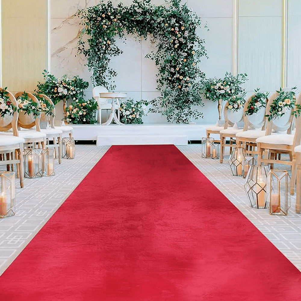 Red Velvet Aisle Runner