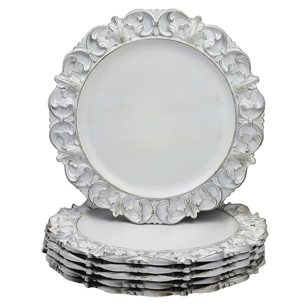 Elegant embossed Charger Plates