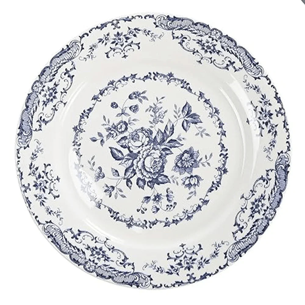 Blue & White Ceramic Dinner Plates