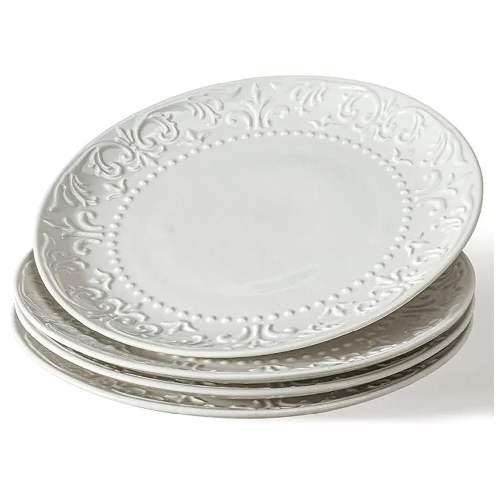 Ceramic Textured Dinner Plates