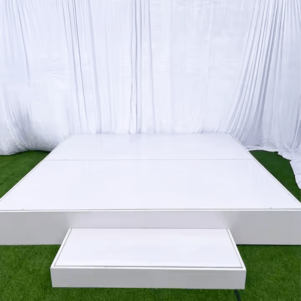White Stage Square Platform