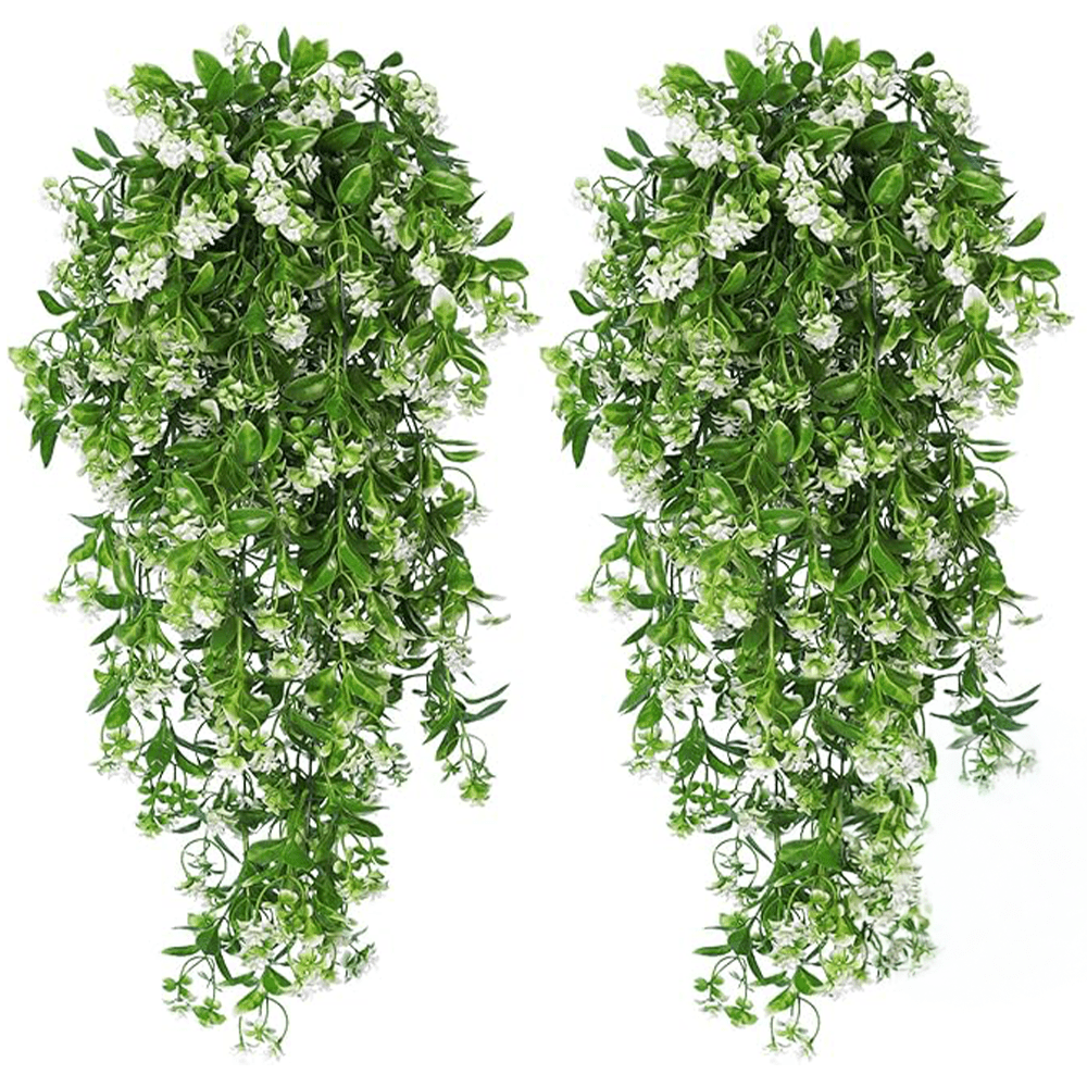 White Hanging Vine Arrangement