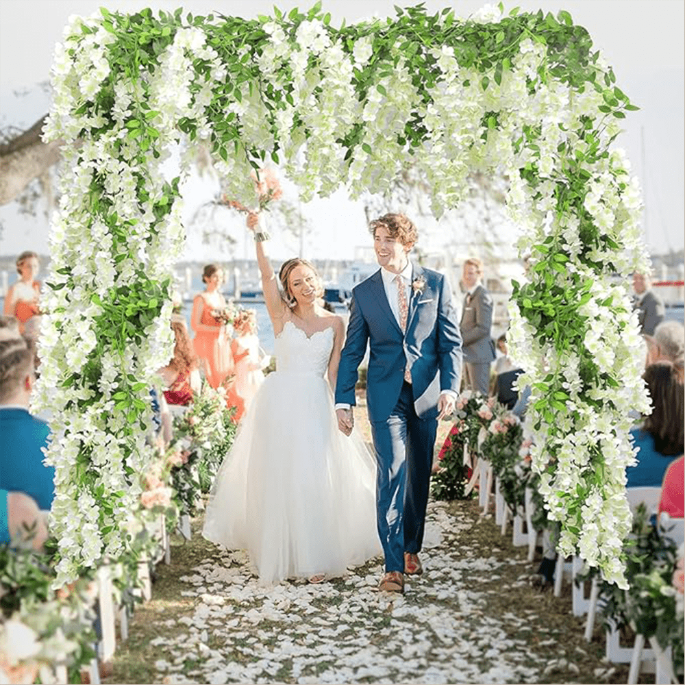 White Wisteria Garland