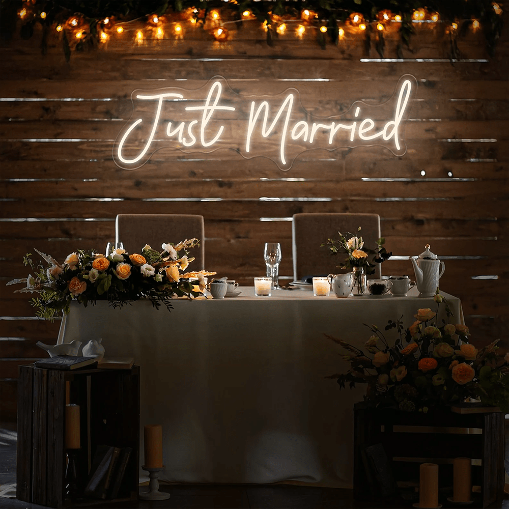 “Just Married” LED Sign