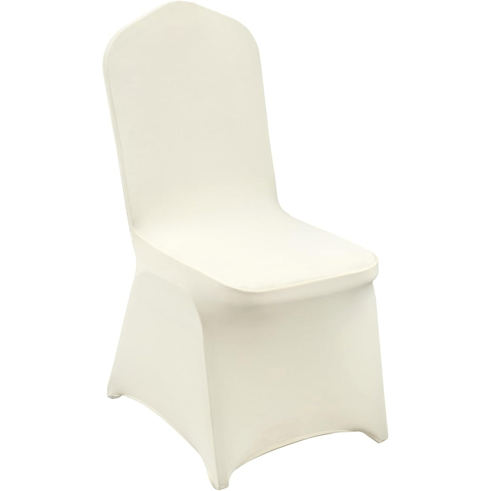 Ivory White Stretch Chair Covers