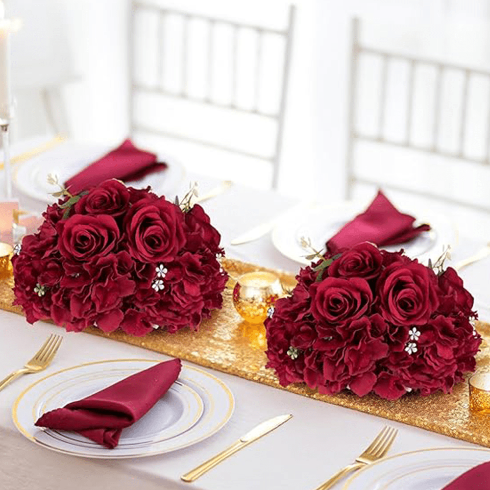 Red Rose Flower Ball Centerpiece