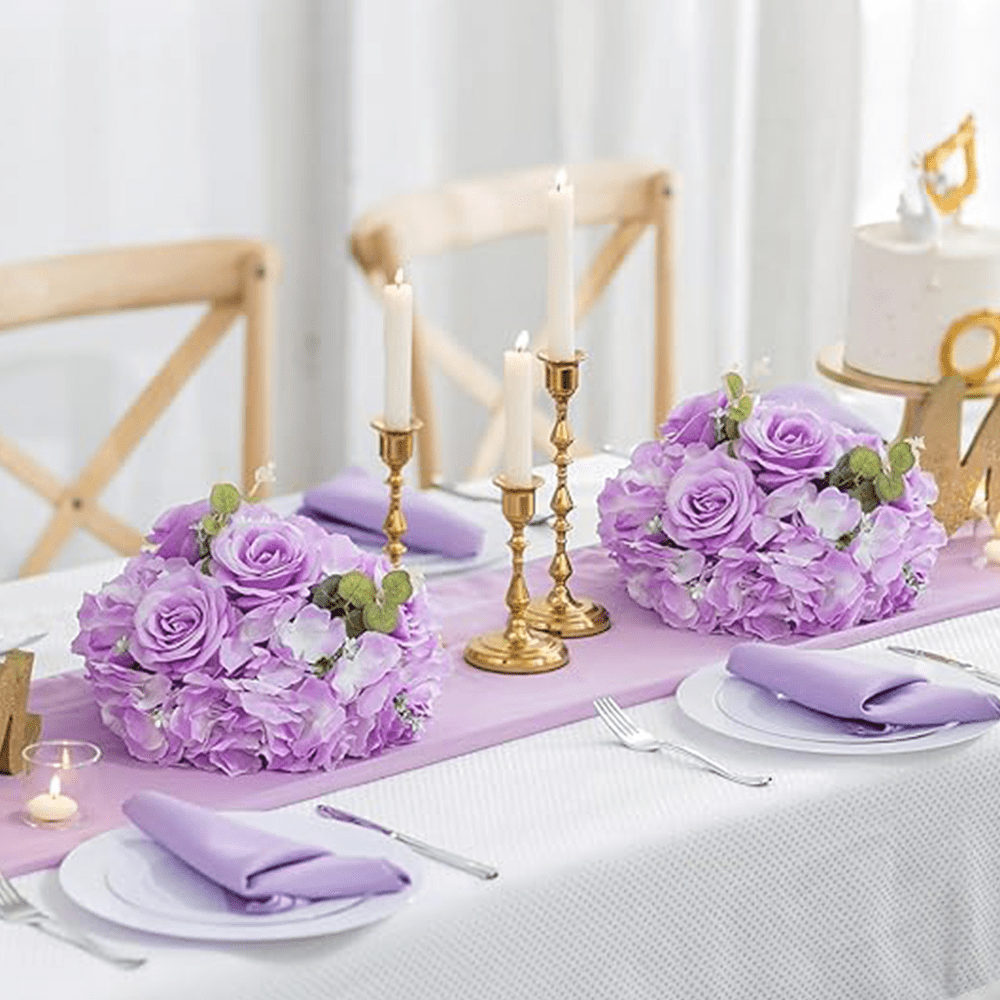 Light Purple Rose Flower Ball Centerpiece