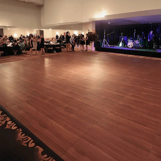 Mahogany Dance Floor Rental (9ft x 9ft - 21ft x 21ft)