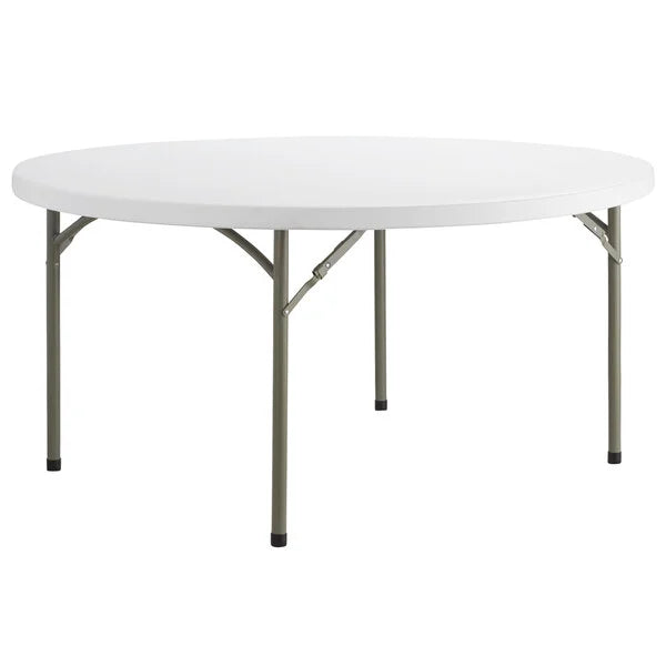 60" Round Poly Resin Folding Table