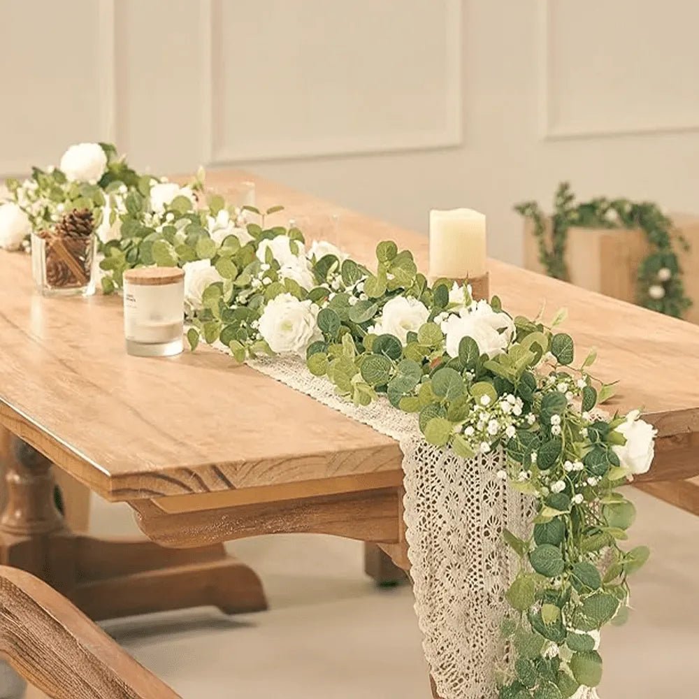 Eucalyptus & Rose Floral Garland