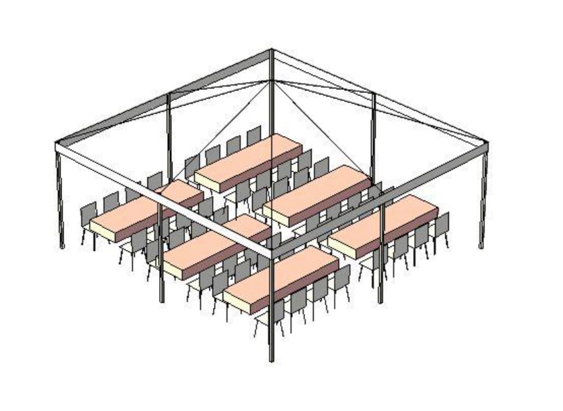 20 x 20 Frame Tent (Seats 40)